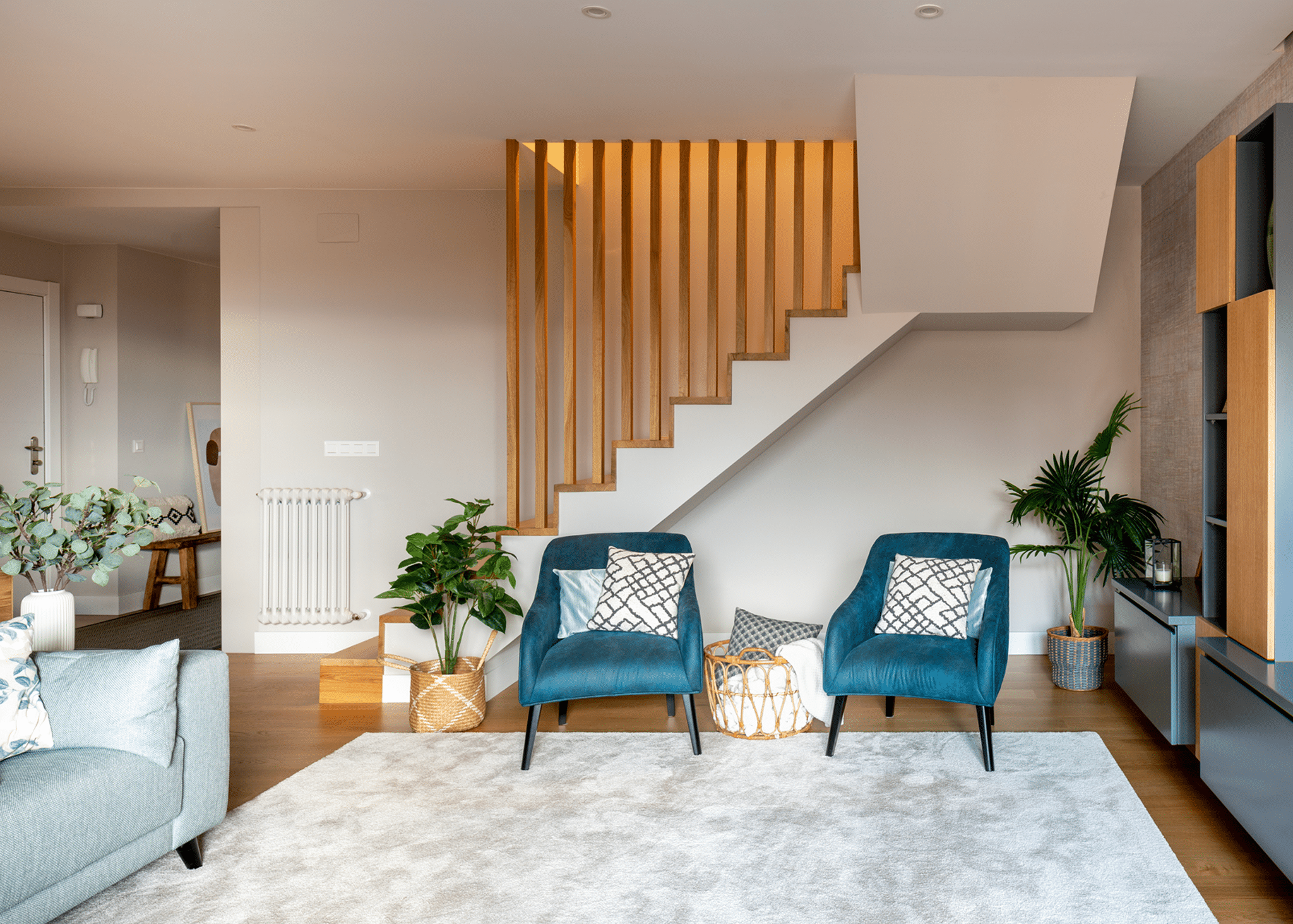 salon escalera abasota algorta getxo interiorismo arkitektura