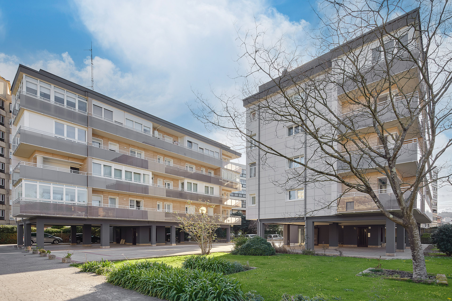 fachada ventilada cerámica en zumalakarregi, Zarauz